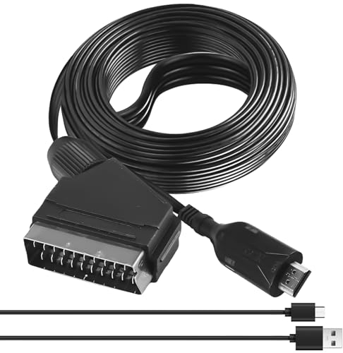 BAIFULAI - Convertidor de corriente a HDMI - Adaptador de audio de vídeo HD 1080p con cable de entrada y puerto de salida HDMI para HDTV