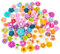 100 Stück Kunstharz Blumen Charm Gemischte Farben Gänseblümchen Kunstharz Schleim Charms Mini Flache Blumen Kunstharzs Charm für Heimwerker Basteln Scrapbook Dekoration