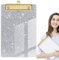 Niedlicher Briefbeschwerer, Acryl Briefbeschwerer, glitzernder Speicher Briefbeschwerer, Briefbeschwerer, Briefbeschwerer, Briefbeschwerer, tragbar, schick, niedriges Profil, mit goldenem Clip, für