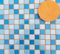 MOSAIK-Fugenmörtel | ORANGE | 1kg | Optimiert für 1mm-4mm schmale Fugen im Innen- und Außenbereich auf Wand- und Bodenflächen | Frostfest