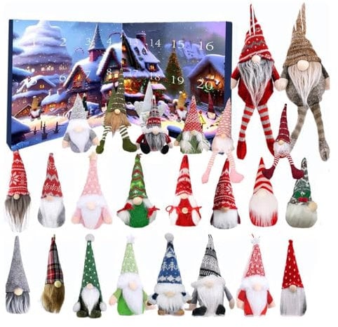 Calendario de Adviento, calendario de Navidad, calendario de Adviento, decoración de Navidad, calendario de cuenta regresiva de Navidad para niños y adultos