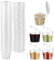 Petit Gobelet Plastique Réutilisable,Pots à Sauce en Plastique avec Couvercle,Petit Récipient Sauce 25 ml/1 oz Transparent,50pcs Gobelets Empilables pour Sauces, Épices, Dessin au Diamant