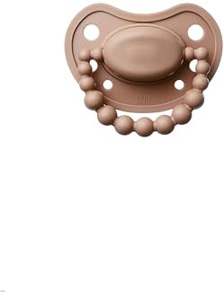 LUU - Schnuller 6+ Monate - Babyschnuller aus medizinischem Silikon, Unterstützt die korrekte Entwicklung der Mundhöhle & Zähne, Stillfreundlich, BPA-frei - Milk Hazelnut