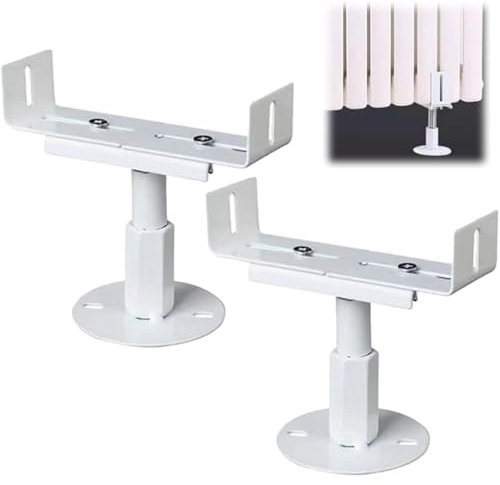 Générique Pieds De Radiateur Traditionnels pour Radiateur Hauteur Réglable Base en Acier Support De Sol Supports De Radiateur À Colonnes pour Raditeurs Colonnes