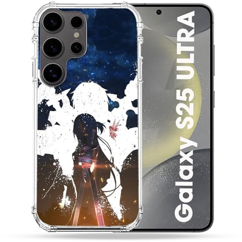 Cokitec Verstärkte Schutzhülle für Samsung Galaxy S25 Ultra Manga SAO Sword Art Online Asuna