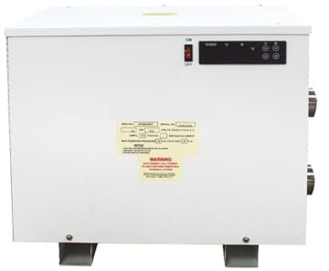 JCKJWL Hocheffiziente elektrische Pool-Wärmepumpe mit Touch-Display, 5,5–24kW, Warmwasserbereiter for Schwimmbäder, Badewannen, SPA Schnelles und effizientes Heizen(15KW)