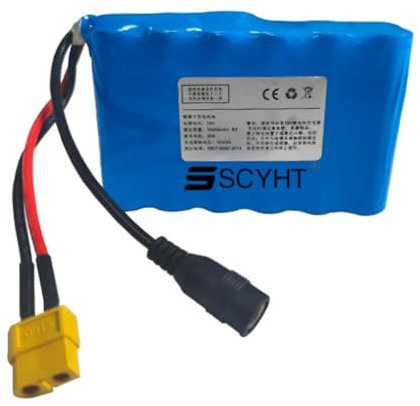 SSCYHT 12.6V10.4Ah, Nesting Boat Battery 12000mAh 10400mAh 8000mAh 12.6V Fishing Boat Rechargeable Lithium Battery for 12V RC Fishing Bait Boat