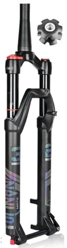 AADDFDD Forcella Anteriore ad Aria conica per MTB, 29 Pollici, per Mountain Bike, Downhill, Escursione 1-1/8, 100 mm, Perno Passante, Freno a Disco 15 x 110 mm, Regolazione del Rimbalzo