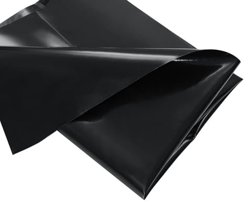 Victoam Teichfolie,3 * 6m Teichwanne Stärke 0.5mm-HDPE Schwarz Teichplane Dichtungsfolie Teichmembran Schwimmteich Folie,für Fischteiche, Brunnen, Wassergarten und Wasserfall,Gartenteich, Teichbecken