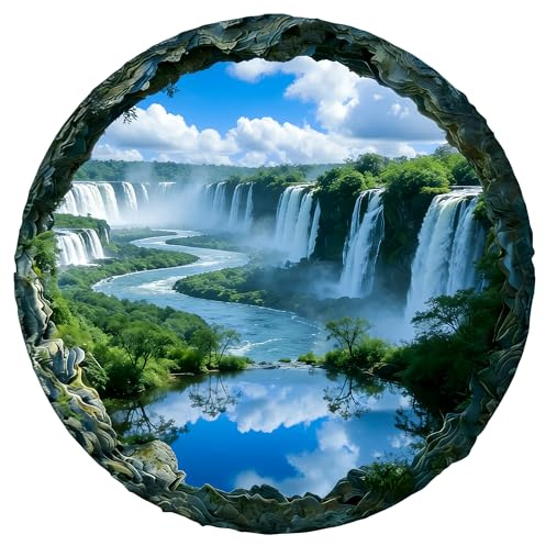 EASICUTI Puzzle 1000 Teile mit 3D-Effekt,Anspruchsvolles Puzzle für Erwachsene,Spaßiges und Herausforderndes Familienspiel,Farbenfrohes Puzzles als Geschenk(Vision 3D Iguazu-Wasserfälle Landschaft)