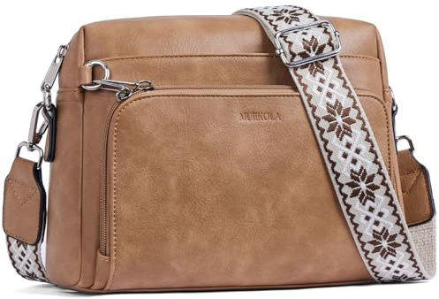 MUIIKOLA Umhängetasche Damen,Crossbody Bag Damen Klein，Damen-umhängetaschen Veganes Leder, Umhängetaschen Damen mit Verstelbaar Schultergurt