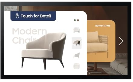Samsung QM32C-T・81 cm (32) Diagonalklasse QMC-T Series LCD-Display mit LED-Hintergrundbeleuchtung・interaktive Digital Signage・mit Touchscreen (Multi-Touch) (LH32QMCTBGCXEN)
