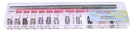 Kunstschriftset-Etui Standardgraph 1Federhalter,1Magneten u.11Federn