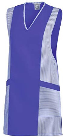 LEIBER Chasuble - mit Knopfverschluss - weiß/blau - Größe: II (42-48)