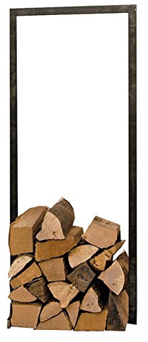 Raumgestalt - WoodTower, Gestell für Holz aus verzundertem Stahl (h100xb40cm)