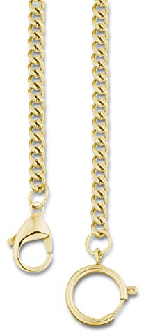 Eichmüller Edelstahl TNG vergoldet Taschenuhrkette Taschenuhren Kette Taschenuhr 4mm
