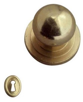 MyTinyWorld Dolls House Miniature 1:12th Scale Brass Door Handle Age 14+ and Keyhole Cover