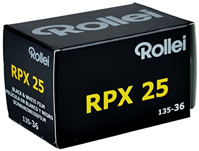 Rollei RPX 25 Schwarzweiß-Negativfilm | 35 mm | 36 Aufnahmen | ISO 25 | Hohe Auflösung, Feinkörnigkeit und vielseitige ISO-Varianten für optimale Ergebnisse