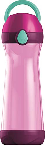 Maped Picnik Concept - Gourde Enfants avec Capuchon et Poignée - Système Anti-Gouttes et Etanche - Nettoyage Facile avec Base Dévissable - Plastique sans BPA - Rose - 580ml