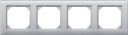 Merten 486460 M-PLAN-Rahmen, 4fach, aluminium
