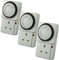 eStore 3 x Plug in 24 Hour Timers Security Timeswitch, White, Standard