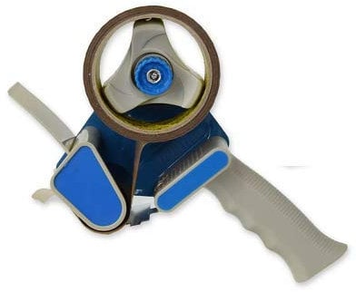 IMBALLAGGI 2000 - Dispenser per Nastro Adesivo 50mm x 66mt - Tendinastro Imballaggio con regolatore di tensione - Risparmia tempo con la nastratrice professionale