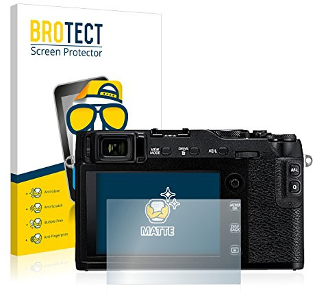 BROTECT Schutzfolie für Fujifilm X-E3 | 2 Stück Entspiegelnder Displayschutz Made in Germany Matte Displayschutz-Folie Anti-Reflex Anti-Fingerprint Einfache Montage