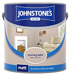 Johnstone's 308732 2.5 Litre Matt Emulsion Paint - Morning Latte