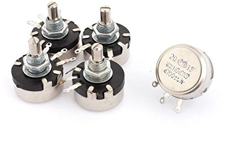 Aexit 1W 470 Ohm Drehkegel Carbon Potentiometer 5Pcs Silber Ton (2e484c62cee4a5b8f9ce1011088423e2)