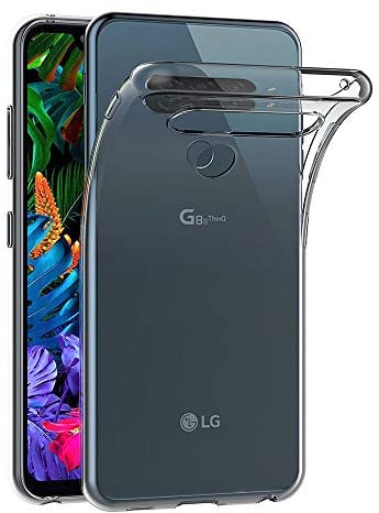 AICEK Kompatibel mit LG G8S ThinQ Hülle, Transparent Silikon Handyhülle TPU Schutzhülle Bumper Crystal Clear Case