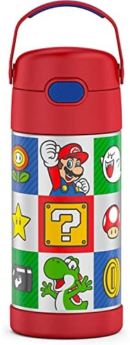 Thermos Funtainer - Botella de 12 onzas - Super Mario Bros