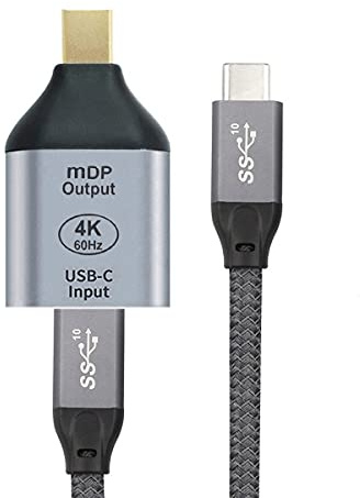 cablecc 10Gbps 100W Cable USB-C Type C Female Source to Mini Displayport DP Sink HDTV Adapter 4K 60hz 1080p for Tablet & Phone & Laptop