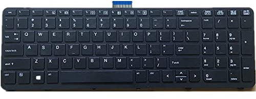 fqparts Tastiera del Computer Portatile per HP G62-500 Nero Layout Inglese Americano