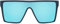 Cheapass Sonnenbrille Oversized Shield XXL recycelt blauer Rahmen mit einem blauen verspiegelten einteiligem Objektiv UV400 Schutz Frauen Männer