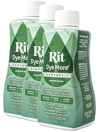 Rit Dye Líquido Sintético 236ml Verde Pavo Real Pack de 3