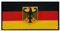 Café Viereck ® Bundeswehr Germany Deutschland Flaggen Patch mit Adler - gewebt mit Klett (14 x 7 cm)