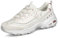 Skechers Damen Sneakers, Weißer Duraleather Lavendelbesatz, 39 EU