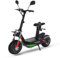 4MOVE Elektromotorrad mit Strassenzulassung, Klappbar Offroad E-Chopper für Erwachsene mit Sitz - LED Display - 60V 20Ah Li Batterie Elektromoped, Max 30KM Reichweite, Einstellbar, Schwarz