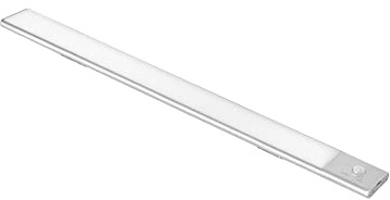 Emuca - LED-Einbauleuchte Kaus USB Aufladbar mit Bewegungssensor, L 400 mm, Matt eloxiert, Kunststoff und Aluminium, 1 einh