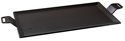 Kockums Jernverk - Plancha de parrilla fabricada en acero al carbono sueco, precocida con aceite vegetal natural como revestimiento antiadherente. La plancha funciona en todas las fuentes de calor.