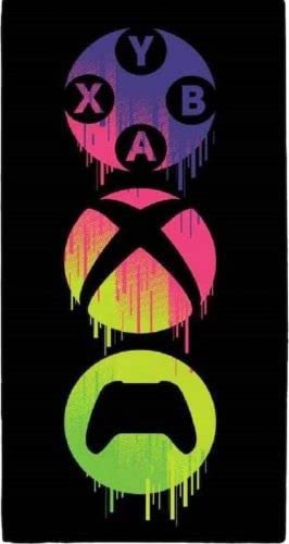 Xbox Drips Towel, 140 x 70 cm, 100% Cotton
