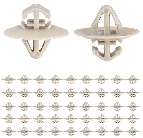 50Pcs Plastic Trafic Side Door Moulding Lower Trim Clips For Vauxhall Vivaro/Renault Plastic Clips