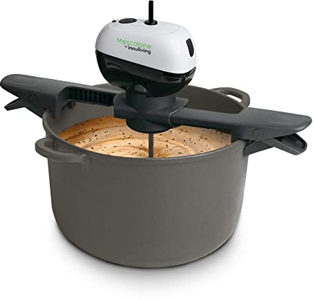 Innoliving Mescolatore Automatico INN-785 Mescolone, Miscelatore da cucina a Batteria Regolabile, Senza Fili, Facile da Pulire