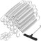 SINJEUN 20 Pack 5.31 Inch Replacement Trampoline Springs, Galvanized Steel Trampoline Springs with Hook Puller, Triangle Buckle Tool for Indoor Outdoor