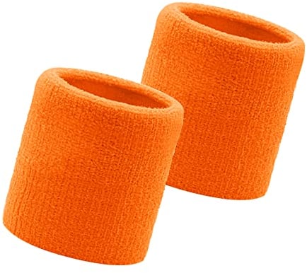 Flintronic 2 Stück Schweißbänder Handgelenk, Saugfähige Handgelenk Schweißbänder für Damen & Herren,Fitness Arm Schweißband,Sport Schweißband Armband Weiche Baumwolle für Handball Fußball Tennis