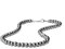 GAVU Collier Pierre Naturelle Homme, Collier Hématite Homme, Collier Fleur de Lis, 6ocm