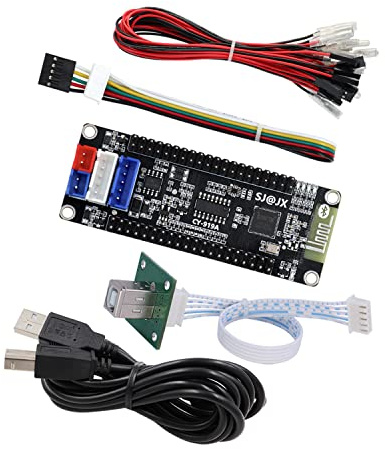 SJ@JX Arcade Game Encoder Tri-mode Bluetooth 2.4G USB Macro SOCD Controller Button Wireless Pro Controller for PS4 Dualshocked 4 Nintendo Switch IOS Android Playstation 3 Raspberry Pi PC