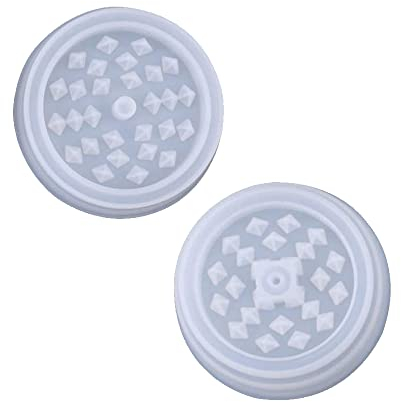 2 Pcs Herb Grinder - Silicone Resin Mold with Efficient Spikes Shape Spice Mills Grinder for Grinding The Spices
