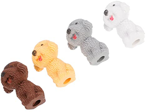 Ciieeo 20st Kinderfestbevorzugungen Kawaii Schulsachen Radiergummi Hunderadiergummis Für Kinder Bleistiftkappen-radiergummis in Loser Schüttung Mini-radiergummis Klein Student Kind Hund