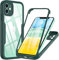 OWKEY for iPhone 11 Case 6.1 inch, 360 Degree Full Body Protective iPhone 11 Cases with Built-in Screen Protector Heavy Duty Protection Shockproof Cover for Women Girls for iPhone 11 (Green)